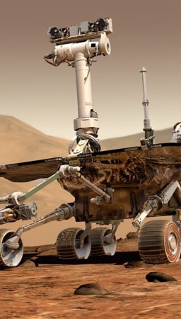 Image of a robot on mars