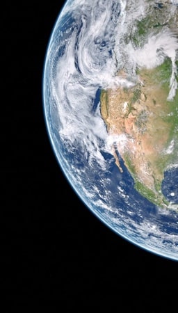 Image of earth from outerspace